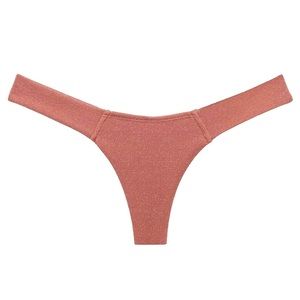 Mauve Sparkle Added Coverage Uno Bikini Bottom